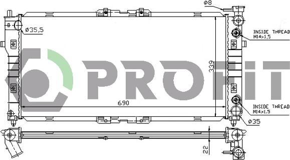 Profit PR 3030A3 - Hladnjak, hladjenje motora www.molydon.hr