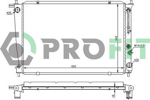 Profit PR 3212A1 - Hladnjak, hladjenje motora www.molydon.hr