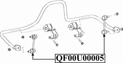 Quattro Freni QF00U00005 - Stabilizator, trap www.molydon.hr