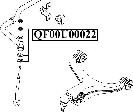 Quattro Freni QF00U00022 - Čahura Ležaja, stabilizator www.molydon.hr