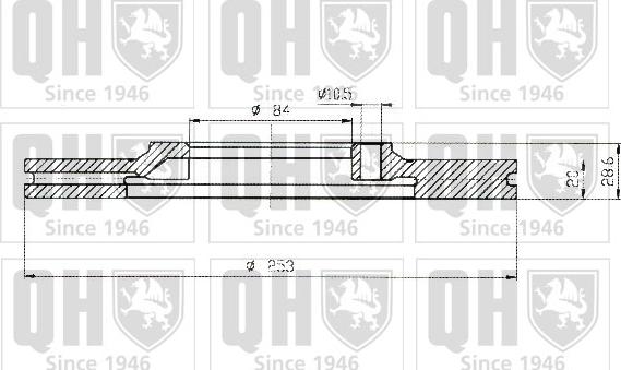 Quinton Hazell BDC4585 - Kočioni disk www.molydon.hr