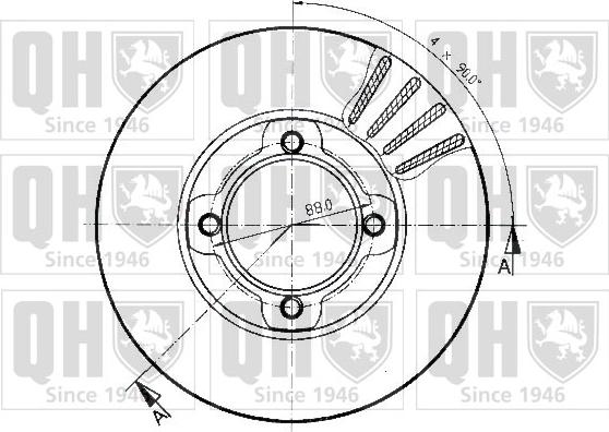 Quinton Hazell BDC4582 - Kočioni disk www.molydon.hr