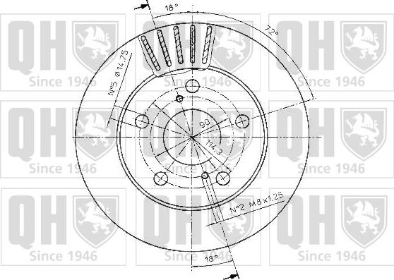 Quinton Hazell BDC4849 - Kočioni disk www.molydon.hr