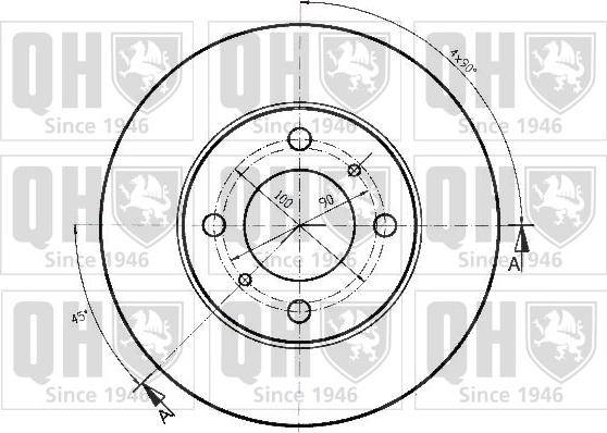 Quinton Hazell BDC4855 - Kočioni disk www.molydon.hr