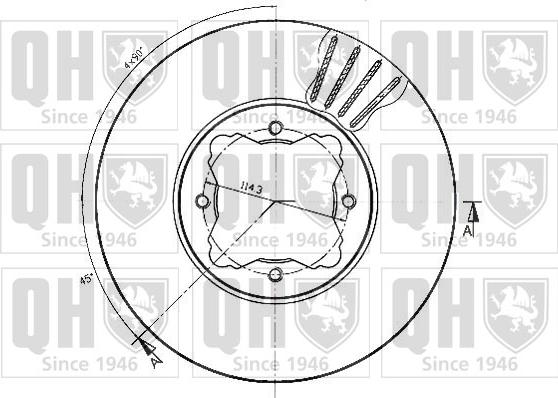 Quinton Hazell BDC4358 - Kočioni disk www.molydon.hr