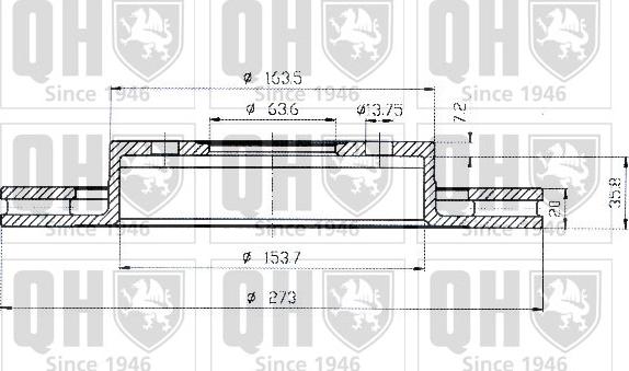 Quinton Hazell BDC4364 - Kočioni disk www.molydon.hr