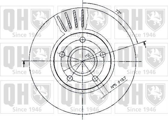 Quinton Hazell BDC4368 - Kočioni disk www.molydon.hr