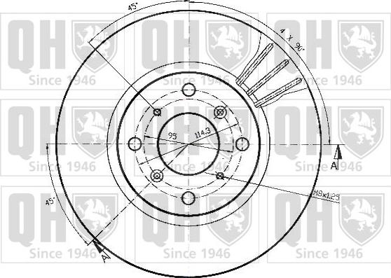 Quinton Hazell BDC4374 - Kočioni disk www.molydon.hr