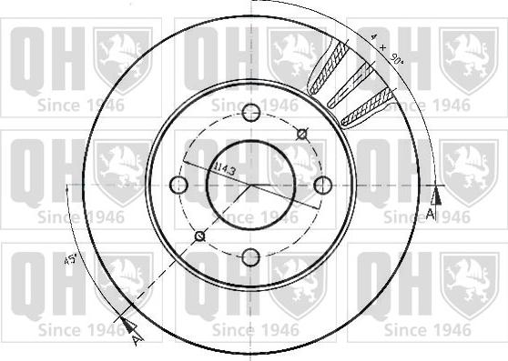 Quinton Hazell BDC4284 - Kočioni disk www.molydon.hr