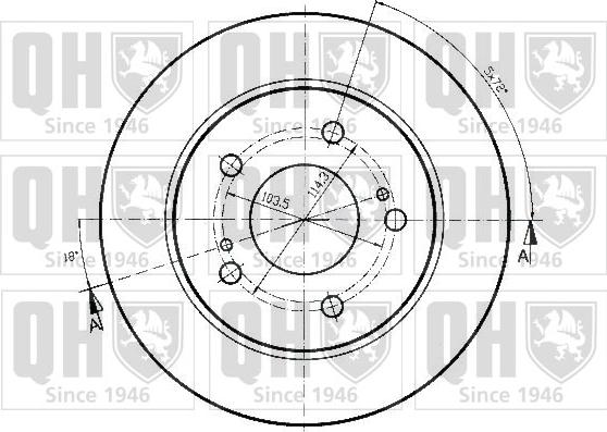 Quinton Hazell BDC4282 - Kočioni disk www.molydon.hr