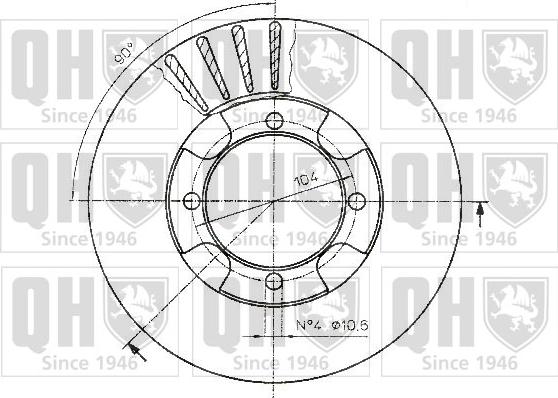 Quinton Hazell BDC4793 - Kočioni disk www.molydon.hr