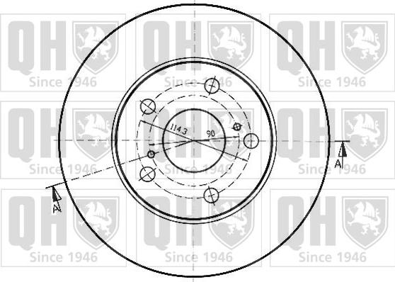 Quinton Hazell BDC3926 - Kočioni disk www.molydon.hr