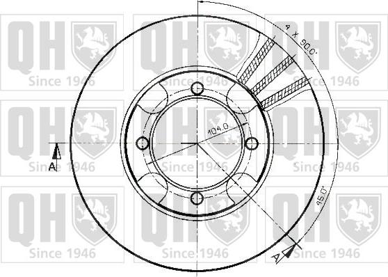 Quinton Hazell BDC3599 - Kočioni disk www.molydon.hr