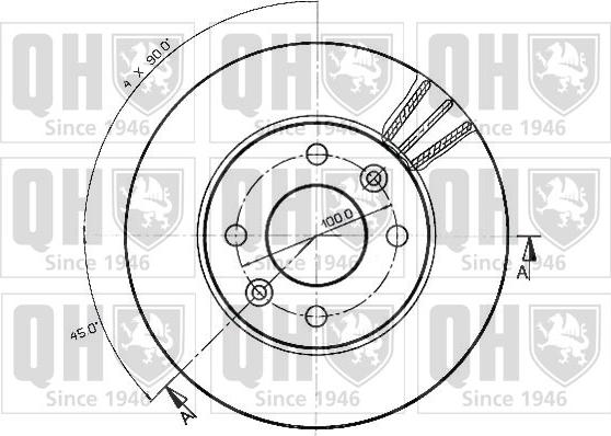 Quinton Hazell BDC3550 - Kočioni disk www.molydon.hr