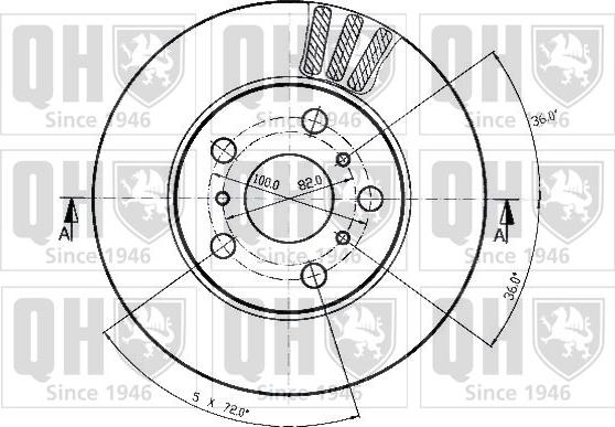 Quinton Hazell BDC3560 - Kočioni disk www.molydon.hr