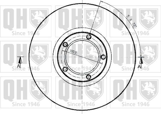 Quinton Hazell BDC3519 - Kočioni disk www.molydon.hr