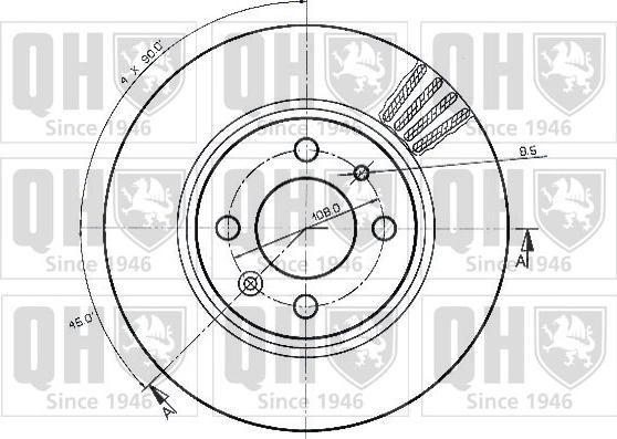 Quinton Hazell BDC3515 - Kočioni disk www.molydon.hr