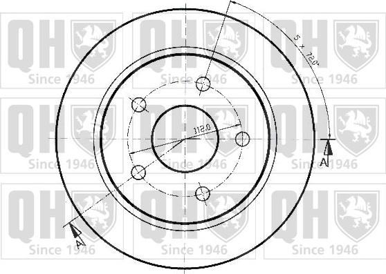 Quinton Hazell BDC3518 - Kočioni disk www.molydon.hr