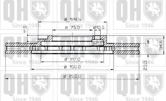 Quinton Hazell BDC3529 - Kočioni disk www.molydon.hr