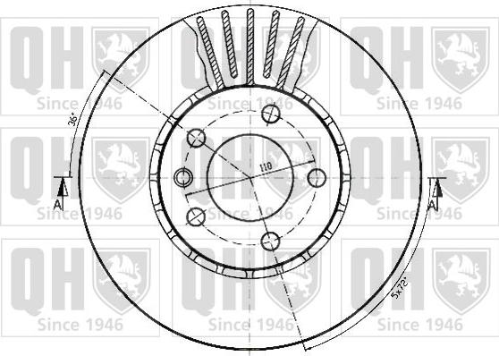 Quinton Hazell BDC3682 - Kočioni disk www.molydon.hr