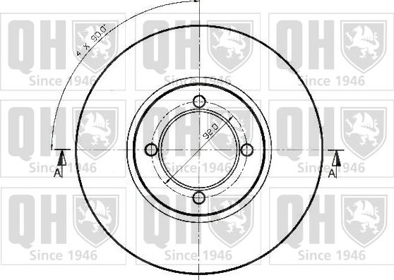 Quinton Hazell BDC3185 - Kočioni disk www.molydon.hr