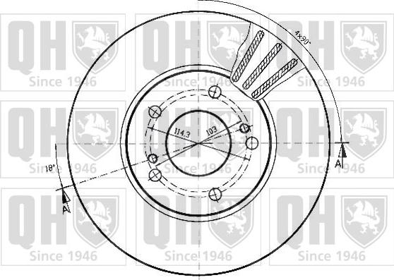 Quinton Hazell BDC3813 - Kočioni disk www.molydon.hr