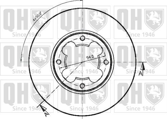 Quinton Hazell BDC3834 - Kočioni disk www.molydon.hr