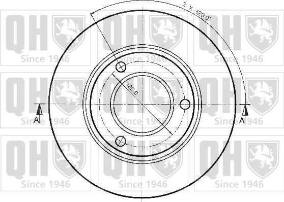 Quinton Hazell BDC3285 - Kočioni disk www.molydon.hr