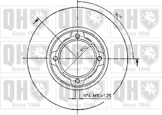 Quinton Hazell BDC3757 - Kočioni disk www.molydon.hr