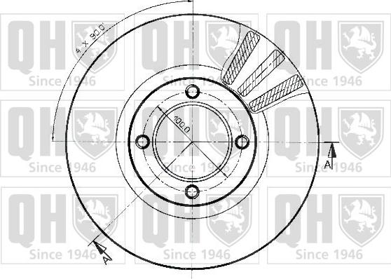 Quinton Hazell BDC3708 - Kočioni disk www.molydon.hr