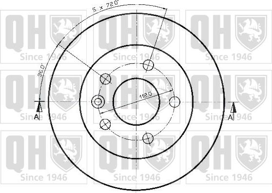 Quinton Hazell BDC3715 - Kočioni disk www.molydon.hr