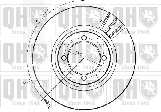 Quinton Hazell BDC3733 - Kočioni disk www.molydon.hr