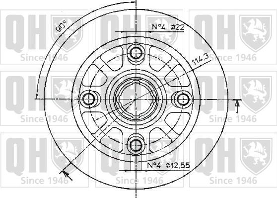 Quinton Hazell BDC3732 - Kočioni disk www.molydon.hr