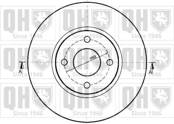 Quinton Hazell BDC3728 - Kočioni disk www.molydon.hr