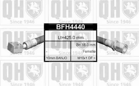 Quinton Hazell BFH4440 - Kočiono crijevo, lajtung www.molydon.hr