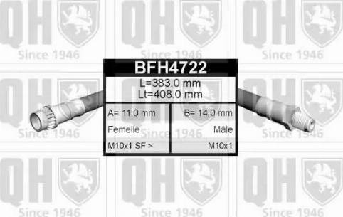 Quinton Hazell BFH4722 - Kočiono crijevo, lajtung www.molydon.hr