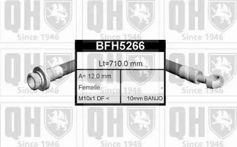 Quinton Hazell BFH5266 - Kočiono crijevo, lajtung www.molydon.hr