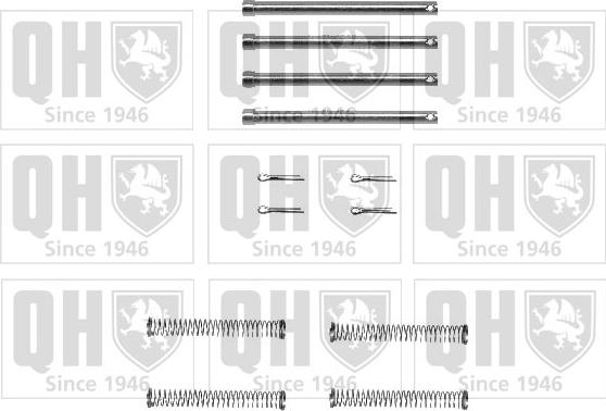 Quinton Hazell BFK679 - Komplet pribora, Pločica disk kočnice www.molydon.hr