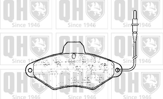 Quinton Hazell BP597 - Komplet Pločica, disk-kočnica www.molydon.hr