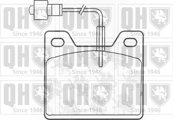 Quinton Hazell BP142 - Komplet Pločica, disk-kočnica www.molydon.hr