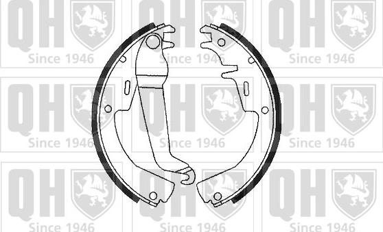 Quinton Hazell BS549 - Komplet kočnica, bubanj kočnice www.molydon.hr