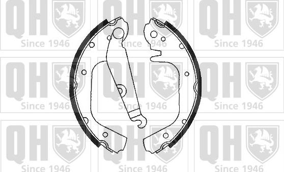 Quinton Hazell BS514 - Komplet kočnica, bubanj kočnice www.molydon.hr
