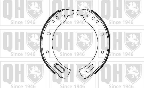Quinton Hazell BS580 - Komplet kočnica, bubanj kočnice www.molydon.hr