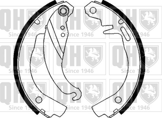 Quinton Hazell BS667 - Komplet kočnica, bubanj kočnice www.molydon.hr