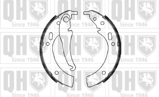 Quinton Hazell BS605 - Komplet kočnica, bubanj kočnice www.molydon.hr