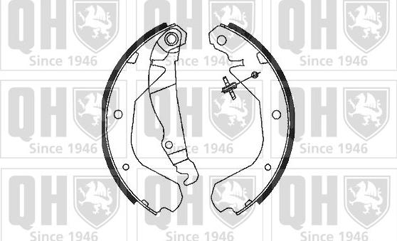 Quinton Hazell BS685 - Komplet kočnica, bubanj kočnice www.molydon.hr