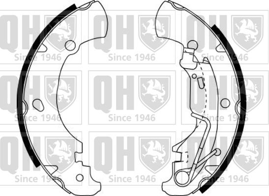 Quinton Hazell BS1145 - Komplet kočnica, bubanj kočnice www.molydon.hr