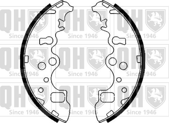 Quinton Hazell BS1105 - Komplet kočnica, bubanj kočnice www.molydon.hr