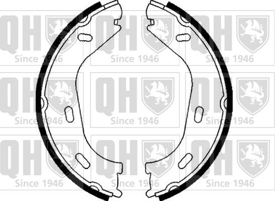 Quinton Hazell BS854 - Komplet kočionih obloga, rucna kočnica www.molydon.hr