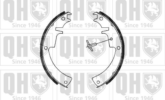 Quinton Hazell BS711 - Komplet kočnica, bubanj kočnice www.molydon.hr